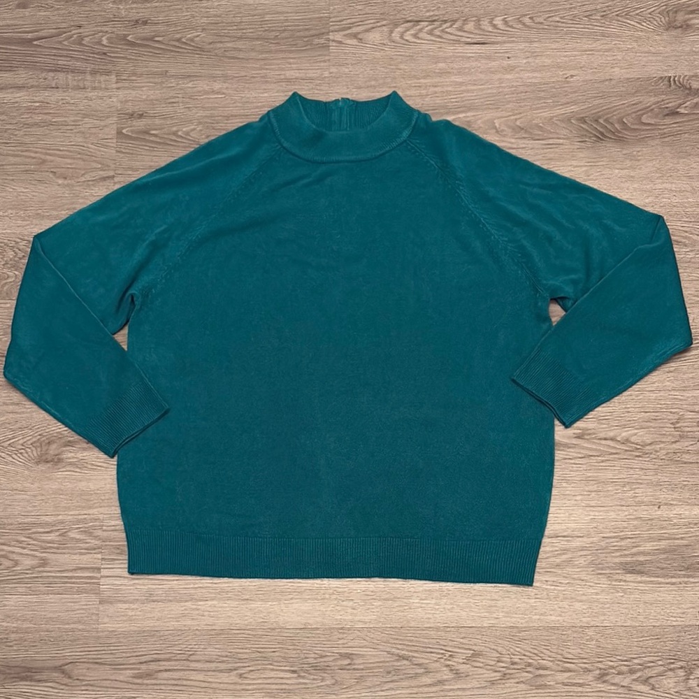 Draper's & Damon's Teal Women's Sweater Size 1X